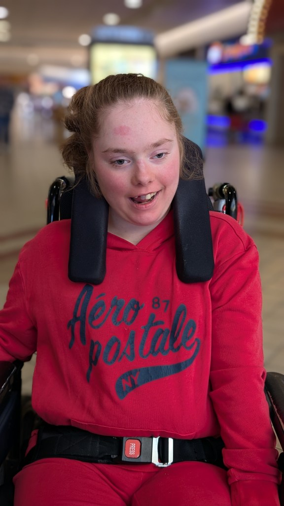 Christina at the mall